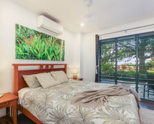 Air-Conditioned Bedrooms at Golden Sands Retreat
